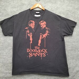 Vintage The Boondock Saints T-Shirt XL Black 90s 1999 Movie Promo Graphic Tee