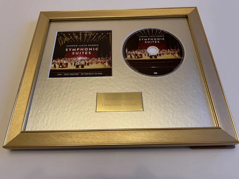 🎶💿⭐️SIGNED/AUTOGRAPHED ANDREW LLOYD WEBBER - SYMPHONIC SUITES FRAMED CD🎶💿⭐️ Cover