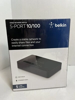 Belkin проводной сетевой коммутатор 5 портов 10/100 - Изображение 1 из 4