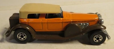 Винтажный 1976 Hot Wheels 31 Doozie оранжевый коричневый Duesenberg оригинальный с верхом автомобиля - Изображение 1 из 4