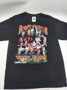 T-Shirt Vintage Family Values Tour 2001 Taglia Large -Etichetta Tour Champ - Foto 1 di 14