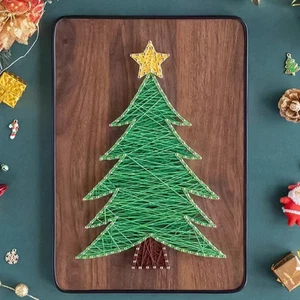 String Art DIY Kit - Christmas Tree. Wizardi Craft Kit F07-M12-6-DHACE13250 - Picture 1 of 4