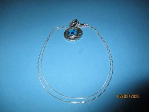 Neu Ägyptischer Evil Eye Anhänger handgefertigt Sterlingsilber hergestellt in Ägypten KOSTENLOSER VERSAND - Bild 1 von 9