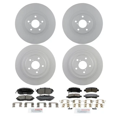 Kit de pastillas de freno y rotor de cerámica Bosch QuietCast para 02-06 Subaru Baja Legacy Foto 1 de 4