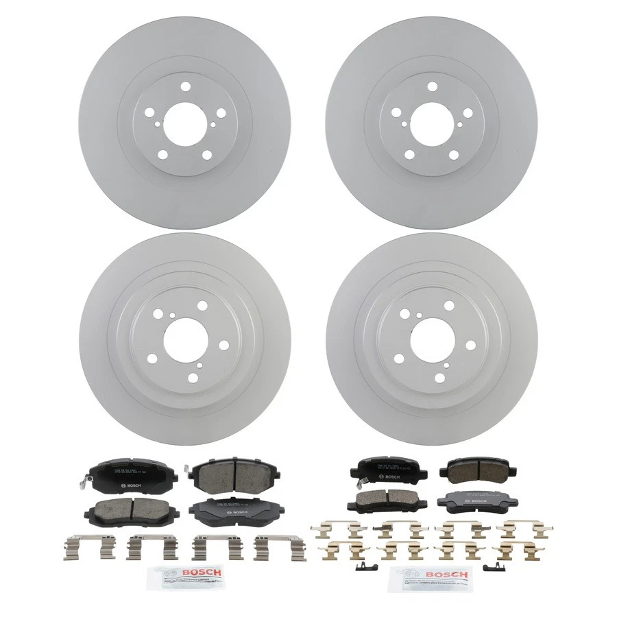 Kit de pastillas de freno y rotor de cerámica Bosch QuietCast para 02-06 Subaru Baja Legacy Foto 1 de 4