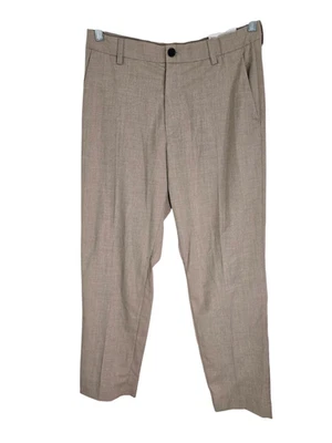 H&M Mens Beige Chino Pants Flat Front Slash Pockets Stretch Leg Size 32 NWT - Image 1 of 4