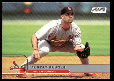 ALBERT PUJOLS RC 2001 TOPPS STADIUM CLUB #5 ST. LOUIS CARDINALS - Image 1 of 2