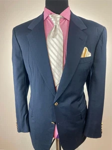 Giacca sportiva blazer blu navy BRIONI "Augusto" 46 R ***bottoni LOGO*** - Foto 1 di 5