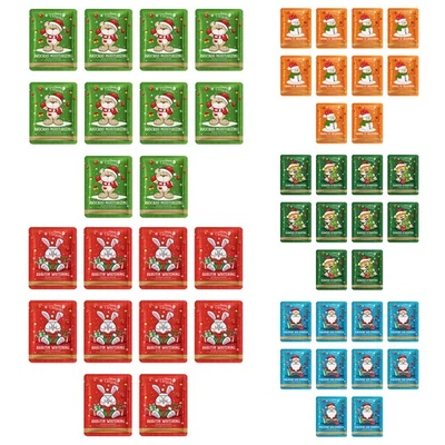 10Pcs Christmas Facial Mask Improve Dry Rough Skin Hydrating Essence Facial Mask - Image 1 of 3