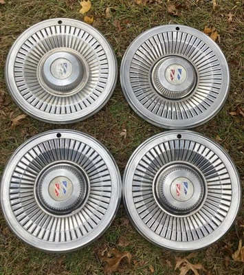 Set of four 4 Vintage Original 1977 1978 1979 Buick LeSabre 15” hubcaps - Image 1 of 4