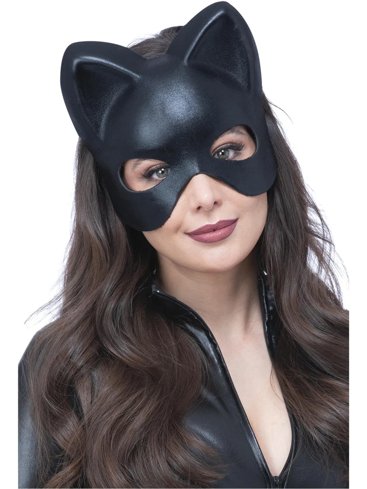 Smiffys Black Cat Eyemask - Image 1 of 2
