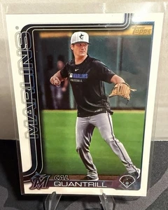 2025 Topps Update Cal Quantrill #US191 Golden Mirror Variation Marlins SSP - Picture 1 of 3