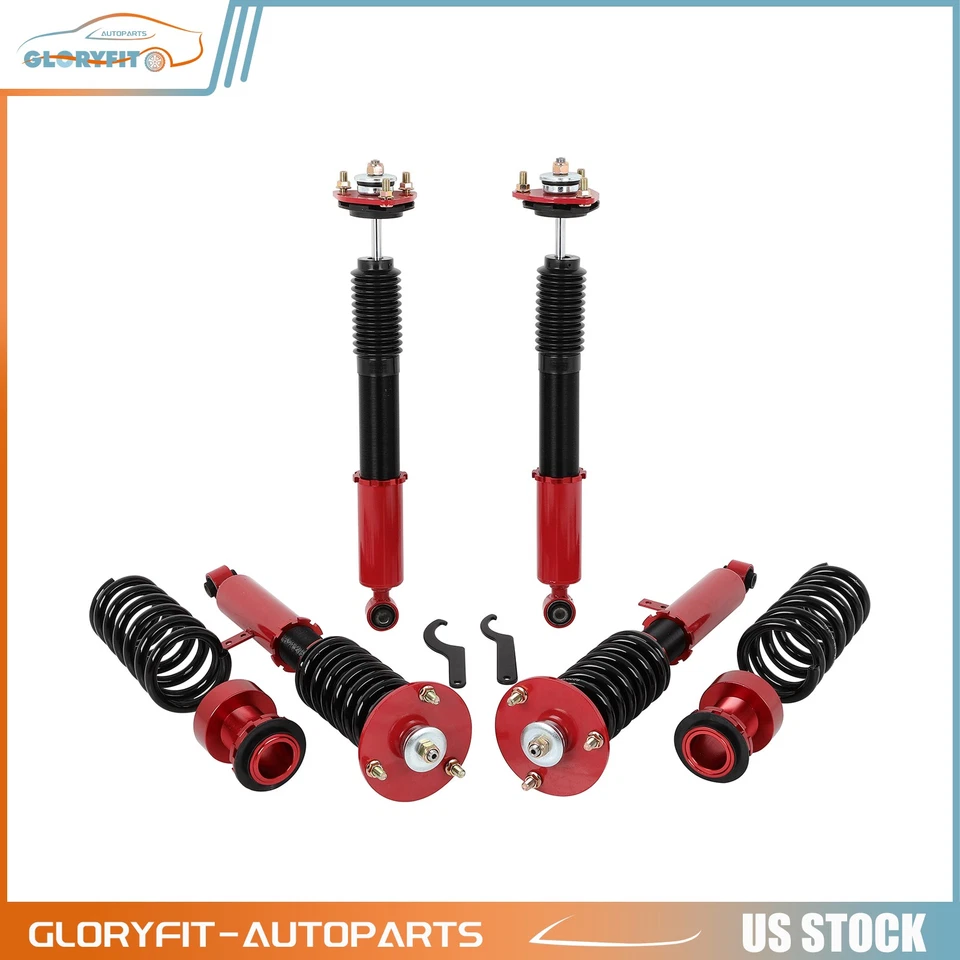 Front+Rear For 2014-2015 Lexus IS250 RWD Coilovers With Springs Adj. Height 4Pcs - Image 1 of 1