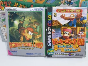 Game Boy Color Donkey Kong & DK GB Dinky Kong & Dixie Kong boxed Japan (Damaged) - Picture 1 of 4
