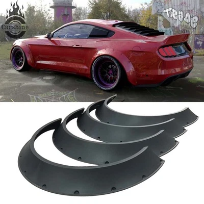 For Ford Mustang S550 Fender Flares Extra Wide Body Kit Wheel Arches 4.5" Foto 1 de 4
