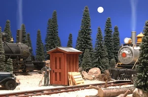 G SCALE TRAIN LOCOMOTIVE SWITCH SIGNAL SHACK FOR USE w LGB ARISTOCRAFT ACCUCRAFT - Picture 1 of 6