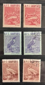 ALBANIA - Aves acuáticas escasas #592-4 como nuevas H/usadas - CV $22 - Imagen 1 de 1
