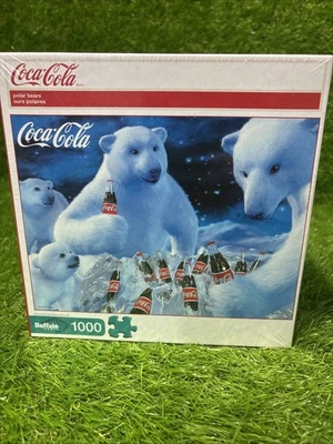 Coca Cola Polar Bears Jigsaw Puzzle 1000 pcs Buffalo Games 2009 Brand New - Image 1 of 3