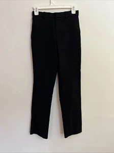 Lauren Ralph Lauren Black Label Boys 16 Pants Black Rayon Straight Leg Stretch - Picture 1 of 10