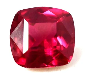 8.90 Ct Natural Pinkish Red Ruby Cushion Cut GGL Certified Treated Gemstone - Picture 1 of 4