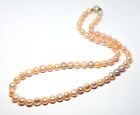 FINE 925 STERLING SILVER ITALY LANGI FRESHWATER PEARLS LADIES NECKLACE