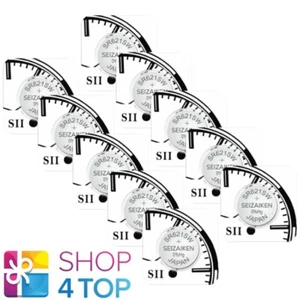 10 Seiko Seizaiken Watch Batteries 364 SR621SW SR60 Argent Oxyde 1.55V 2025 Neuf