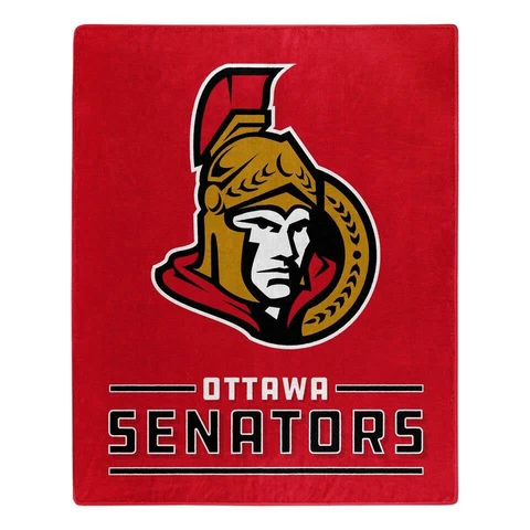 Ottawa Senators 50x60 Raschel Interference Design Blanket [NEW] NHL Throw Plush Cover