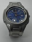 Casio Mens Stainless Steel Quartz Watch MTP-3050 Blue Dial 10-Year Battery WR50M