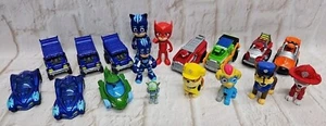 PJ Masks & Paw Patrol Figures & Diecast Cars Lot of 18 - Picture 1 of 13