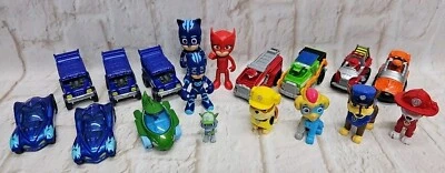 Lote de 18 figuras y coches diecast PJ Masks & Paw Patrol Foto 1 de 4