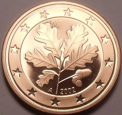 Cameo Proof Germany 2002-A 5 Euro Cents~Minted In Berlin~Cameo~Free Ship~ - Image 1 of 2