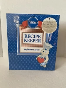Pillsbury Dough Boy Recipe Keeper Deluxe Recipe Binder Magnets Notepad - Picture 1 of 17