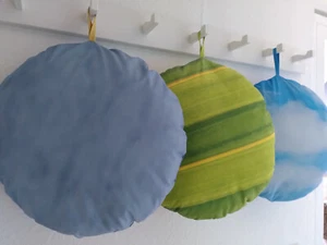 Sitzkissen Outdoor rund 50 cm Zierkissen Gartenstuhl - Bild 1 von 4