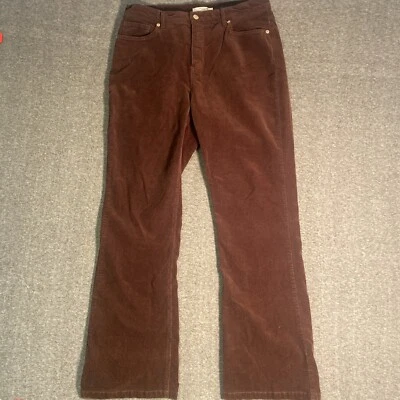 Liz Claiborne Brown Corduroy Bootcut Hepburn Pants Womens Size 12 - Image 1 of 4