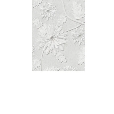 White Floral Peel and Stick  Wallpaper Vinyl Self Adhesive Contact Paper Decor - Image 1 of 4