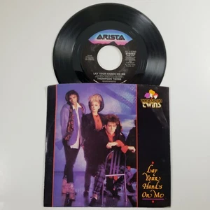 Thompson Twins "Lay Your Hands On Me" 45 Vg+ Tested Picture Sleeve - Picture 1 of 7