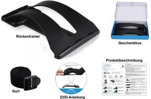 Rücken-Trainer, Lendenstütze, Nackenstütze, Rückendehner mit Trainingsübungen - Bild 1 von 10