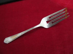 Horquilla de ensalada individual enchapada en plata Gorham Vanity Fair Pat 1923 ANTIGUA marcada - Imagen 1 de 6