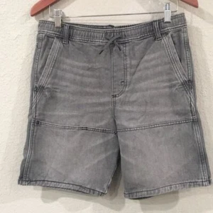 Wrangler Boys Sz XXL 18 Gray Denim Pull On Shorts 100% Cotton - Picture 1 of 8