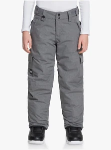 Quiksilver Youth Boy's Porter 10K Waterproof Ski and Snowboard Pants, Grey - Picture 1 of 8