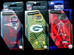 Samsung Galaxy S6 EDGE NFL FOOTBALL AND MLB BASEBALL HYBRID RUBBER ARMOR CASES - Picture 1 of 9