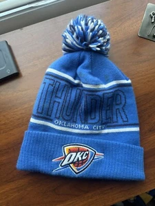 Oklahoma City Thunder Blue Cuff Knit Beanie Hat - Picture 1 of 5