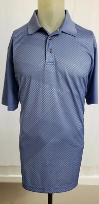Pebble Beach Golf Polo Shirt Mens XL Short Sleeve Dry-Luxe Performance Geometric - Image 1 of 4