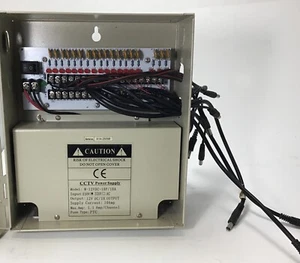 18 Channels 12VDC 10Amp resettable PTC Regulated CCTV Cameras Alarm Power Supply - Picture 1 of 6