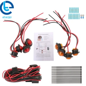 For UTV SXS Kawasaki Mule Teryx 4 Street Legal LED Rocker Switch Turn Signal Kit - Picture 1 of 8