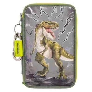 3-fach Federtasche Federmäppchen Depesche Dino World - Bild 1 von 3