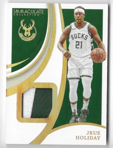 JRUE HOLIDAY 2020 PANINI IMMACULATE GAME-USED PATCH CARD #2/10! - Picture 1 of 1