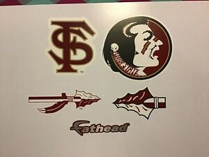 Florida St State FATHEAD Lot of 4 Graphics NCAA Logos Arrows All 3.5" - 5" FSU