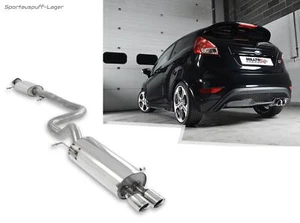 Milltek Sportauspuffanlage für Ford Fiesta ST Mk7 2x80mm doppelwandig - Picture 1 of 8