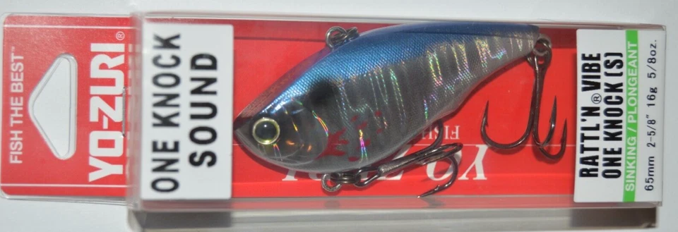 Yo-Zuri Rattl'N Vibe One Knock (S) 65MM 2 1/2" Metallic Bleeding Shad